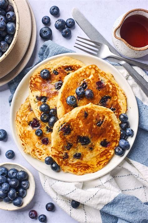  Indulge in Sweet and Tangy Blueberry Pancakes for Breakfast Bliss 