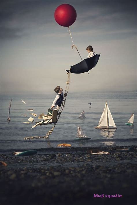 A Surreal Scenario: The Chair Gliding on Calm Waters