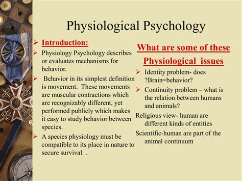 Analyze the physiological and psychological implications