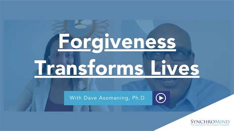 Apologies as Catalysts for Change: How Forgiveness Transforms Lives