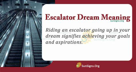Deciphering the Symbolic Significance of Escalator Dreams