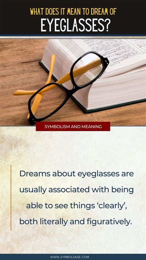 Decoding the Meaning Behind Eyeglass Frame Symbols in Dreams