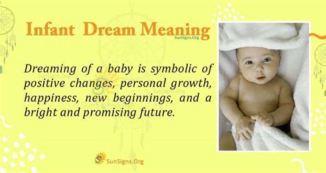 Decoding the Symbolism of a Slumbering Infant in Dreams