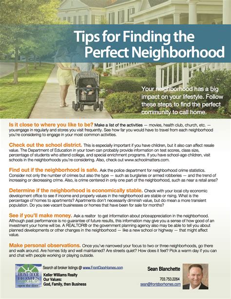 Discovering the Neighborhoods: Finding the Perfect Match for You