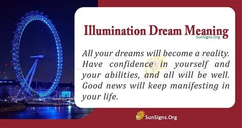 Dream Symbols: Deciphering the Significance of Illumination in Your Nighttime Vision
