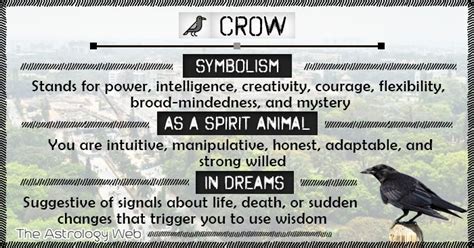 Dreams and Signs: Deciphering the Symbolic Significance of a Crow in One's Dreams