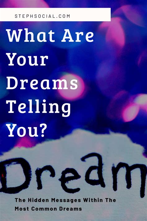 Dreams and Their Secret Messages