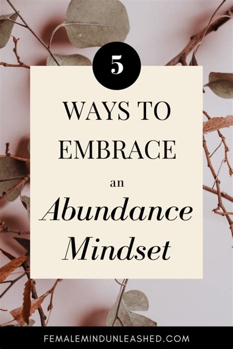 Embrace a Mindset of Abundance