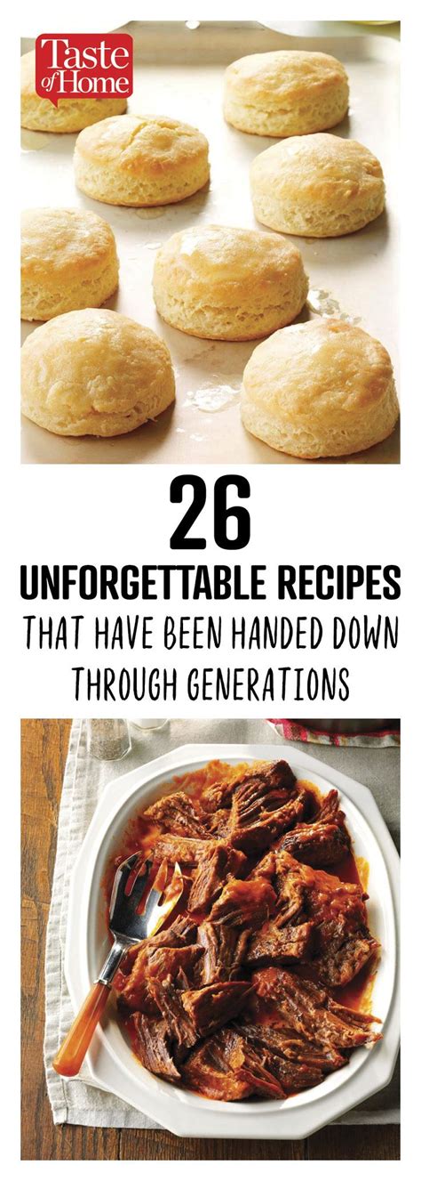 Explore Traditional Recipes Handed Down Through Generations