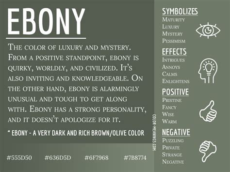 Exploring the Significance of the Color Ebony in Enigmatic Reveries