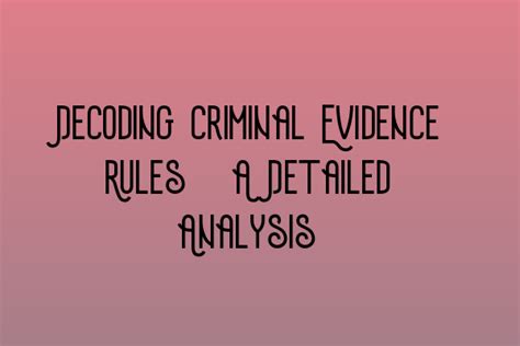 Insights and Approaches to Analyzing and Decoding Criminal Dreams for Personal Development and Healing