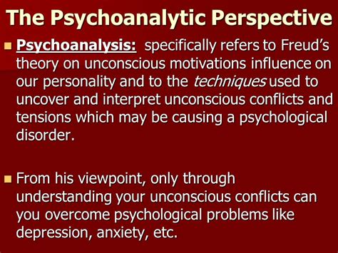 Interpreting Nightmares: A Psychoanalytic Perspective