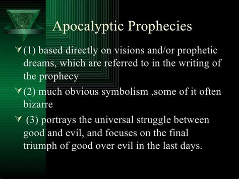 Interpreting Symbolism and Importance of Apocalyptic Visions