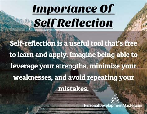 Recognizing the Significance of Change and Self-Reflection