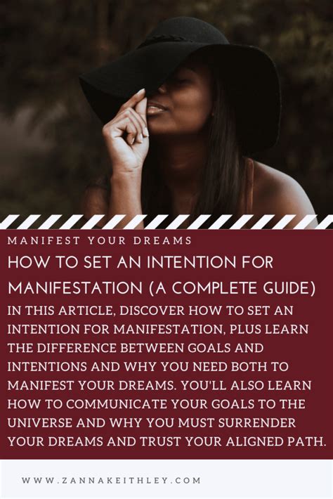 Setting Clear Goals and Intentions for Manifestation