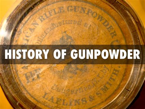 The Enigmatic Origins of Gunpowder