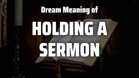 The Importance of Sermons in Dream Imagery