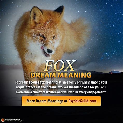 The Psychological Interpretations of Fox Dreams