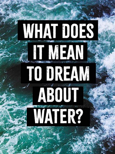 The Significance of Dreaming About Drifting in Water
