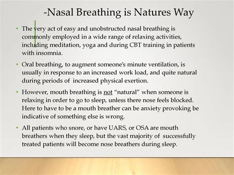 The Significance of Physical Well-being in Experiencing Unobstructed Nasal Passage during Sleep