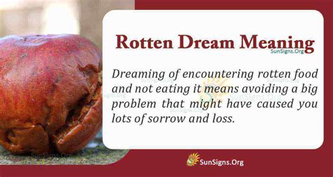 The Significance of Rotten Flesh in Dreams