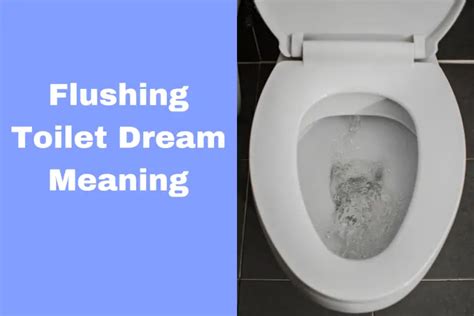 The Symbolic Meaning of Flushing Toilets in Dreams