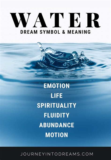The Symbolic Meaning of Water in Dreams
