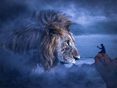 The Symbolic Significance of a Lion Devouring an Individual in Dream Imagery