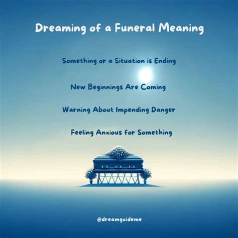 The Symbolism of Funeral Dreams: Decoding Messages from Beyond