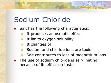 The Therapeutic Properties of Sodium Chloride