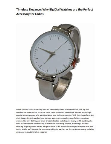 Timeless Elegance: Why a Watch is the Perfect Gift