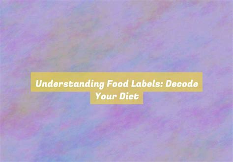 Tips for Understanding and Decoding Enigmatic Food-Related Reveries