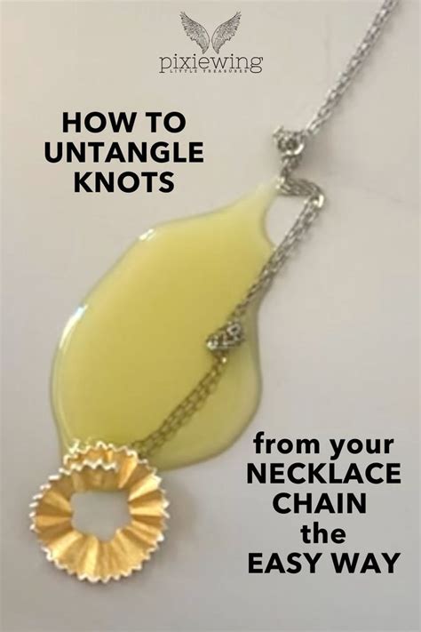 Untangling a Mess: Resolving Knots in a Tangled Chain
