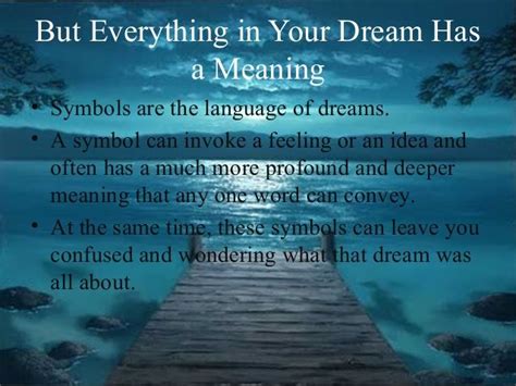 Unveiling Symbolism and Meanings in the Dream World